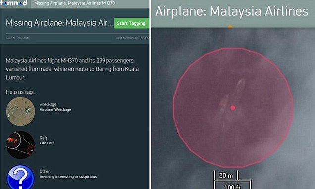 Citra Satelit Digital Globe Tampilkan Gambar Mirip MH370